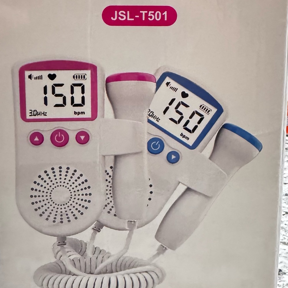 New Fetal Doppler Heart Monitor Includes Case and small Gel